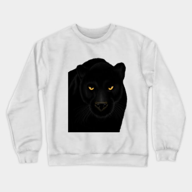 Black Panther Crewneck Sweatshirt by Merchweaver